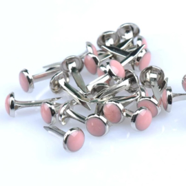 Enamel Dripdrop Brads 7mm - 10 stuks - Rose