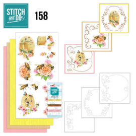 Stitch and Do 158 - set voor 3 borduurkaarten