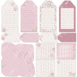 180 Scrappapier - Mina Vanner Rosa Marina 4 - Maja Design