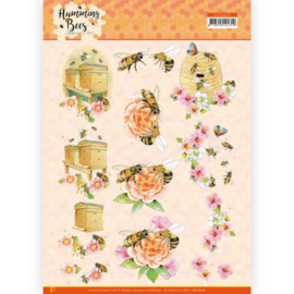 CD11676 3D vel A4 - Humming Bees - Jeanines Art