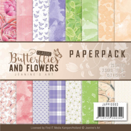 JAPP10001 Paperpad - Classic Butterflies and Flowers - Jenine's Art