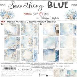 CC-F38-SBL-09 Craft O Clock Set of Mix Papers 20x20 cm Something Blue
