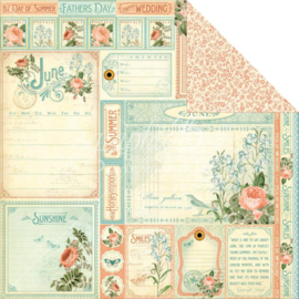 4501039 Scrappapier dubbelzijdig - Time to Flourish - Graphic45 - PAKKETPOST!