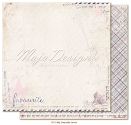 1015 Scrappapier dubbelzijdig - Denim en Girls - Maja Design
