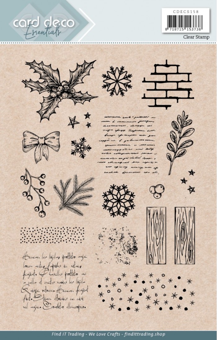 CDECS158 Card Deco Essentials - Clear Stamps - Backgrounds - A5