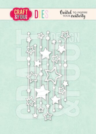 CW372 Craft & You Design - Dies - Starry Background