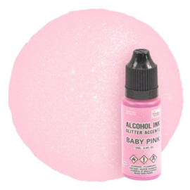 Alcohol ink - glitter accents - 12 ml - baby pink