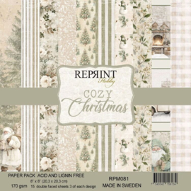 RPM081 Reprint - Cozy Christmas - 8x8 Inch Paper Pack