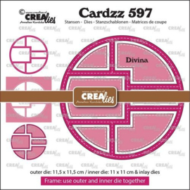 CLCZ597 Crealies Cardzz Frame & Inlays Divina CLCZ597 11,5x11,5cm