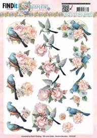 CD12147 3D Cutting Sheet - Berries Beauties - Whispering Spring - Birds