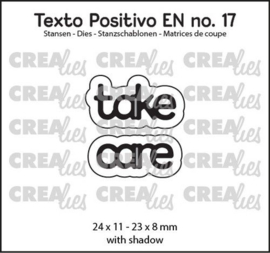 Crealies Texto Positivo take care - EN (H) POSEN17 24x11 - 23x8mm