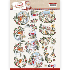 CD11837 3D Cutting Sheet - Amy Design - From Santa with Love - Snowman
