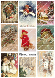 GH3094 Vintage vel - Kerst/Winter - Gerda's Hobbyshop