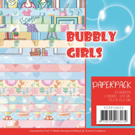 YCPP10023 Paperpad - Bubbly Girl - Yvonne Creations
