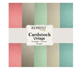 Reprint Cardstock Vintage 12x12 Inch 5 Colors (CSP004) - PAKKETPOST!