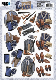 CD12256 3D Cutting Sheets - Amy Design - We Are Men - Clothes