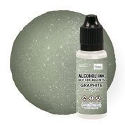 Alcohol ink - glitter accents - 12 ml - graphite