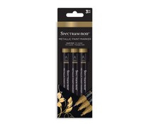 Spectrum Noir Metallic Paint Markers Liquid Gold (3pcs) (SN-MTPM-GOL3)