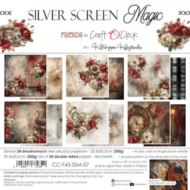 CC-F43-SSM-07 Paper Pack 20x20 cm Siver Screen Magic