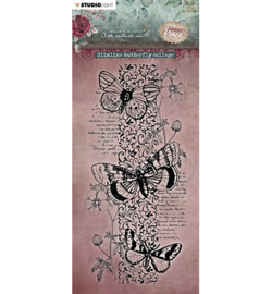 JMA-IP-STAMP279 - Slimline butterfly collage Inner Peace nr.279