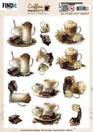 SBB11011 3D Push out Sheet - Berries Beauties - Coffee Moments - Cacao