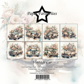 PF531 Paper Favourites 15x15 cm Vintage Car