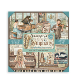 SBBXLB38 - Stamperia papierblok enkelzijdig 30,5x30,5 cm – Symphony - PAKKETPOST!