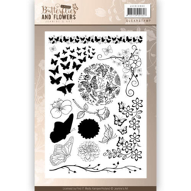 JACS10008 Clearstempel - Classic Butterflies and Flowers - Jenine's Art