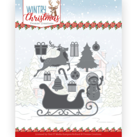 YCD10248 Snij- en embosmal  - Wintery Christmas - Yvonne Creations