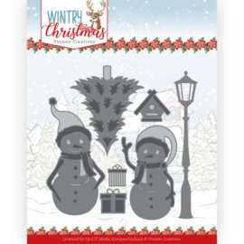 YCD10244 Snij- en embosmal  - Wintery Christmas - Yvonne Creations