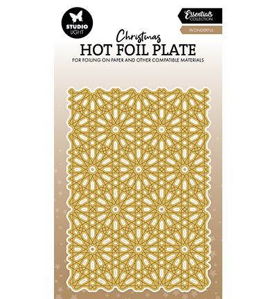 SL-ES-HFP02 - Hot Foil Plate Snow pattern Essentials nr.02