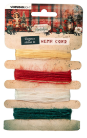 Studio Light - JMA Collection - Festive Nostalgia - Ribbon - Organza & Hemp Cord