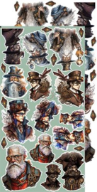 CC-F30-MTT-12   Extras to Cut Set – Citizens – Mists Of Tollbox Town,15,75x30,5cm, mirror print, 250 gsm