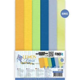 YC-4K-10029  Linen Cardstock Pack - Yvonne Creations - Lemon Breeze - 4K