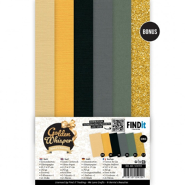 BB-4K-10019 Linen Cardstock Pack - Berries Beauties - Golden Whisper - 4K