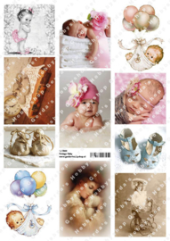 GH3149 Vintage vel - Geboorte/Baby - Gerda's Hobbyshop