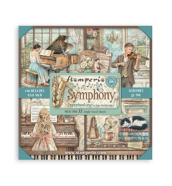 SBBSXB26 - Stamperia papierblok enkelzijdig 20,3x20,3 cm – Symphony