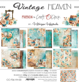 CC-F36-VH-00 Craft O Clock Paper Pack 30.5x30.5 cm Vintage Heaven - PAKKETPOST!!