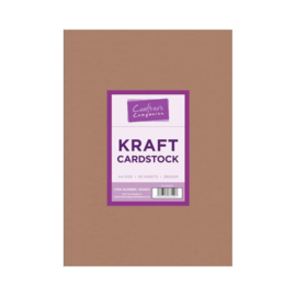 CC-KRAFT Crafter's Companion Kraft Cardstock A4 - 50 vel