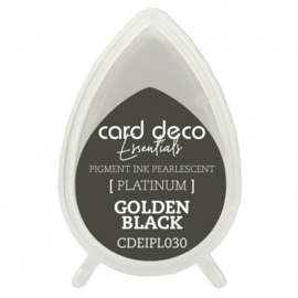CDEIPL030 Card Deco Essentials Pigment Ink Pearlescent Golden Black