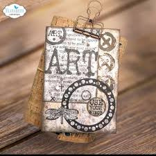 2115  Elizabeth Craft Design - Die - Journal Elements Collection - Artist Trading Coin