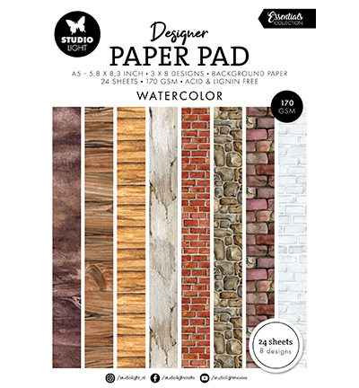 SL-ES-DPP330 - Designer Paper Pad Watercolor Essentials nr.330