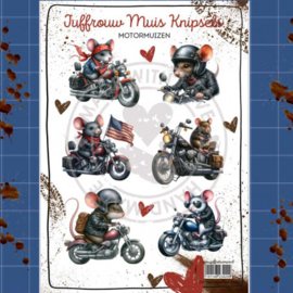 Knipsel Motormuizen - Juffrouw Muis
