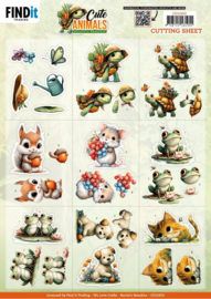 CD12452 Cutting Sheet - Berries Beauties - Cute Animals - Mini