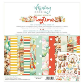 Mintay 12 x 12 Paper Set - Playtime MT-PTM-07 - PAKKETPOST!