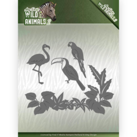 ADD10174 Snij- en embosmal - Wild Animals - Amy Design