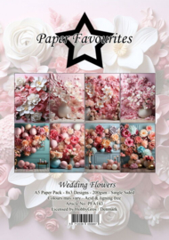 PFA143 Paper Favourites - Paperpad A5 - Wedding Flowers
