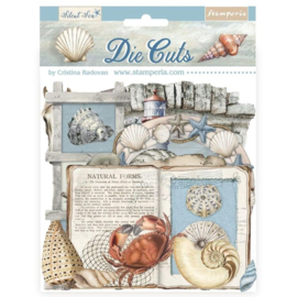 DFLDC115 Stamperia Silent Sea Die Cuts (37pcs)