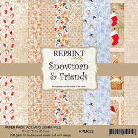 Snowman & Friends 8x8 Inch Paper Pack (RPM022)