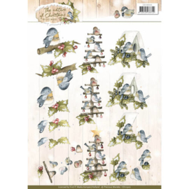 CD10902 Knipvel A4 - The Nature Christmas - Marieke Design